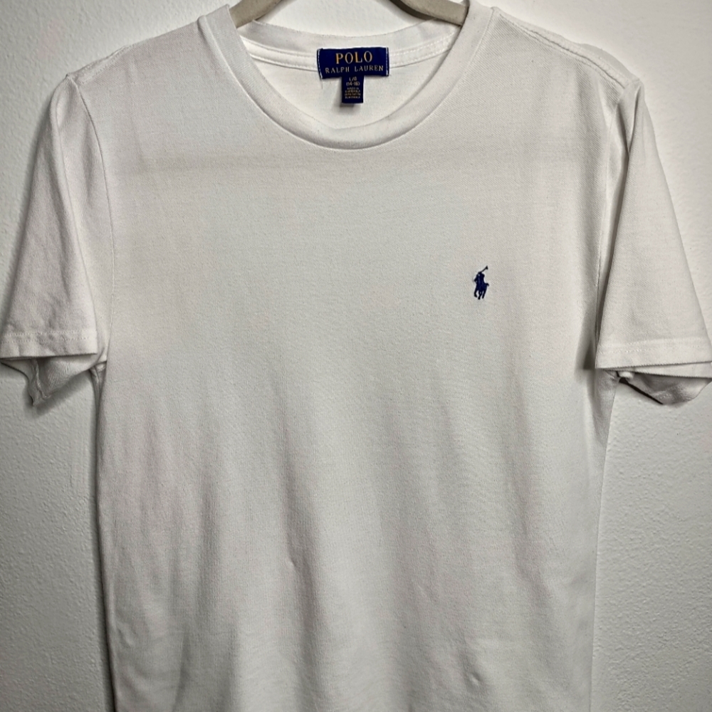 Ralph Lauren Big Boys White t-shirts Large 14-16